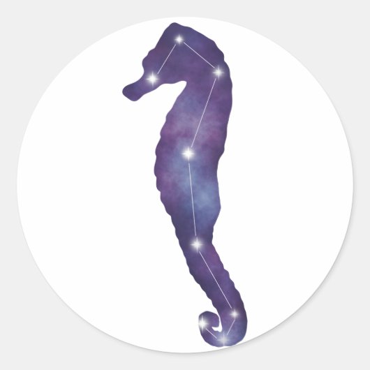 Seahorse Constellation Sticker (Voorkant)