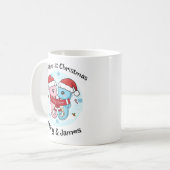 Seahorse Couple Christmas Personalized Mug Koffiemok (Voorkant links)
