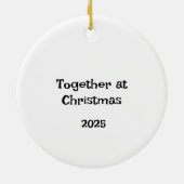 Seahorse Couple Personalized Christmas Ornament (Achterkant)