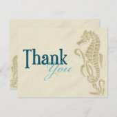 Seahorse Dank je creditcard Bedankkaart (Voorkant / Achterkant)