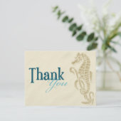 Seahorse Dank je creditcard Bedankkaart (Staand voorkant)