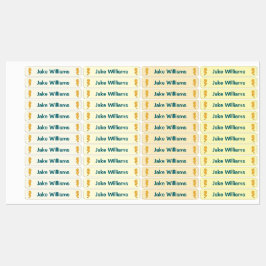 Seahorse Design Kids' Name Clothing School Labels