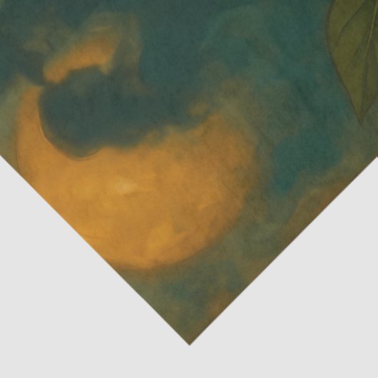 Seahorse en Hibiscus Nautische Fantasy Decoupage Tissuepapier (Detail)