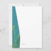 Seahorse en Seashells Kaart (Achterkant)