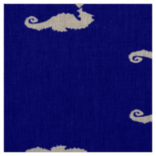 Seahorse en Shell Stof