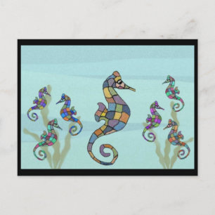 Seahorse Family Fun Briefkaart