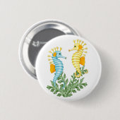 Seahorse Fantasy Ronde Button 5,7 Cm (Voorkant /achterkant)