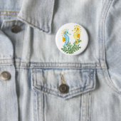 Seahorse Fantasy Ronde Button 5,7 Cm (In situ)