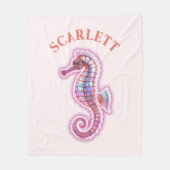 Seahorse Fleece Deken (Voorkant)