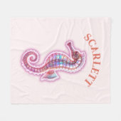 Seahorse Fleece Deken (Voorkant (Horizontaal))