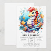 Seahorse fluistert onderwater Verjaardag Kaart (Voorkant / Achterkant)