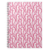 Seahorse Frolic notebook - Roze Notitieboek (Voorkant)