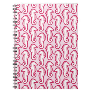 Seahorse Frolic notebook - Roze Notitieboek