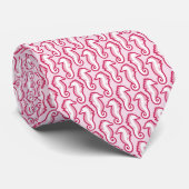 Seahorse Frolic Stropdas - Roze (Opgerold)