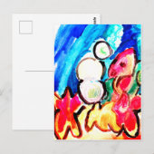 Seahorse fun briefkaart (Voorkant / Achterkant)