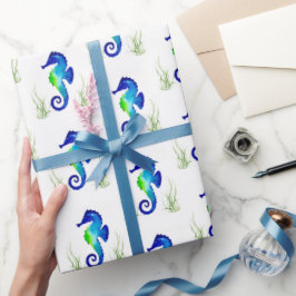 Seahorse Gift Wrap Cadeaupapier
