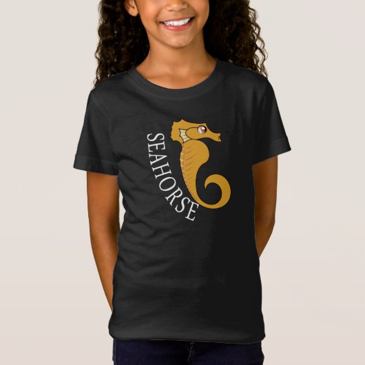 Seahorse - Girls' Bella Jersey T-Shirt (Voorkant)