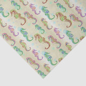 Seahorse Gold Tissuepapier (Detail)