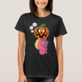 Seahorse Halloween Pompoen T-shirt (Voorkant)