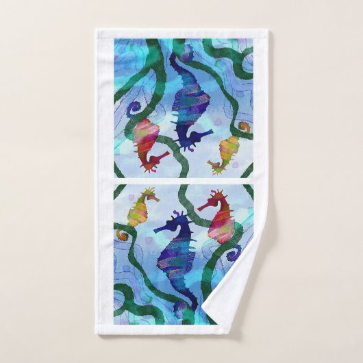 Seahorse Hand Towel Handdoek (Handdoek)