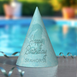 Seahorse Happy Birthday Pool Party Pet Feesthoedjes