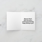 Seahorse Happy Birthday Wenskaart Kaart (Binnen)