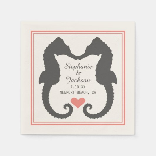 Seahorse Heart Servet (Voorkant)