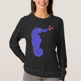 Seahorse Hearts Aquatic Sea Animal Fish Hippocampu T-shirt
