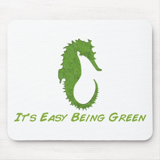 Seahorse Het is Easy Mousepad Muismat (Voorkant)