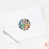 SeaHorse Hugs Mermaid Sticker (Envelop)
