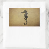  Seahorse Illustratie Rechthoekige Sticker (Tas)