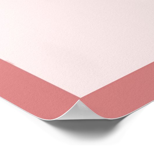 Seahorse in roze poster (Hoek)