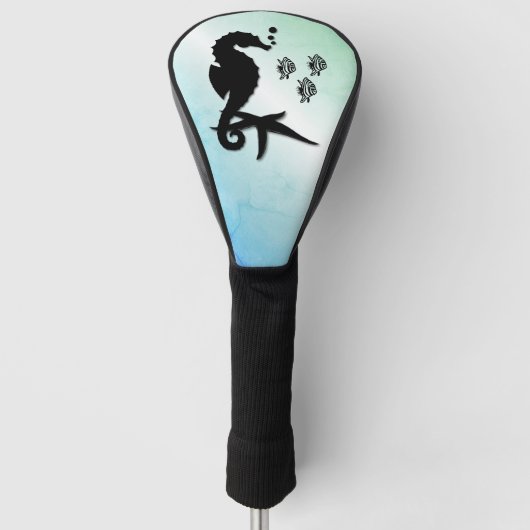 Seahorse in the Green Golfheadcover (Voorkant)