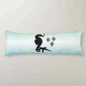 Seahorse in the Green Lichaamskussen (Voorkant)