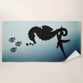 Seahorse in the Green Strandlaken (Voorkant)