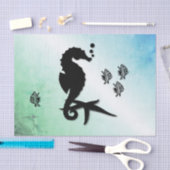 Seahorse in the Green Tissuepapier (Craft)