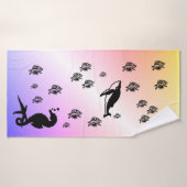 Seahorse in the Paars Badhanddoek (Badhanddoek)