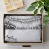 Seahorse Ink Black, White Tissuepapier (Geschenk)