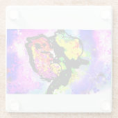 Seahorse  joy  glazen onderzetter (Achterkant)