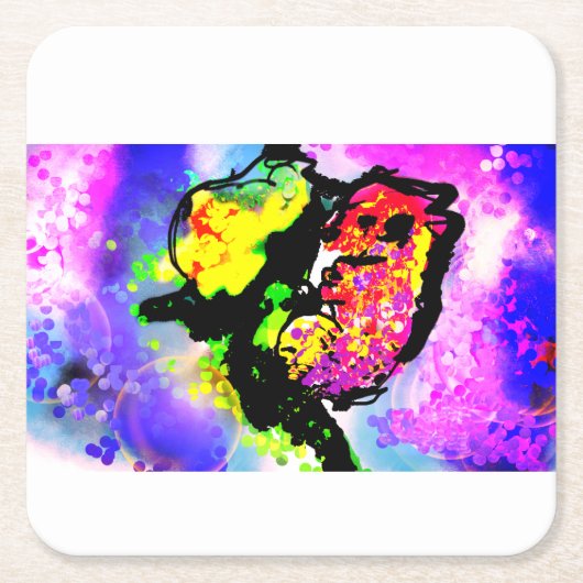 Seahorse  joy  kartonnen onderzetters (Voorkant)