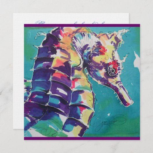 Seahorse Kaart (Voorkant / Achterkant)