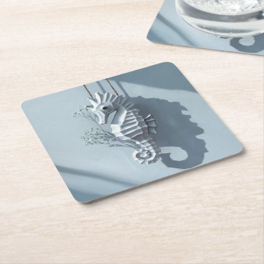 Seahorse Kartonnen Onderzetters (Schuin)