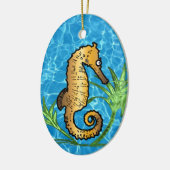 Seahorse Keramisch Ornament (Links)