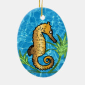 Seahorse Keramisch Ornament (Achterkant)