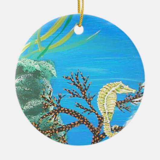 Seahorse Keramisch Ornament (Voorkant)