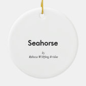 Seahorse Keramisch Ornament (Achterkant)
