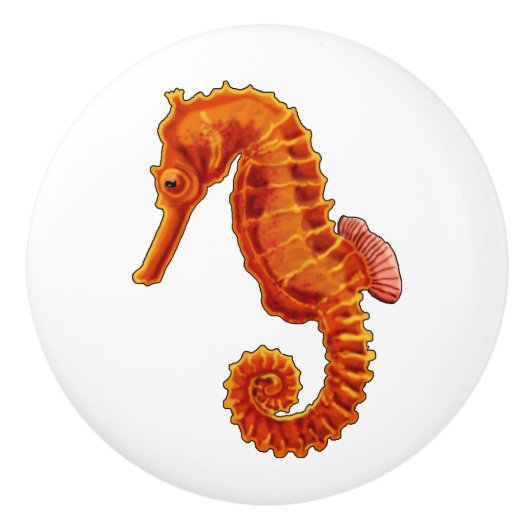 Seahorse Keramische Knop (Voorkant)