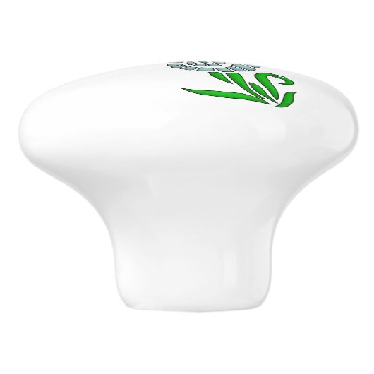 Seahorse Keramische Knop (Zijkant)