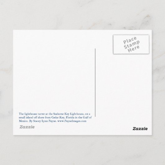 Seahorse Key Lighthouse Briefkaart (Achterkant)