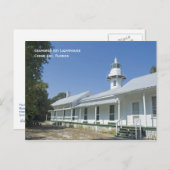 Seahorse Key Lighthouse Postcard Briefkaart (Voorkant / Achterkant)